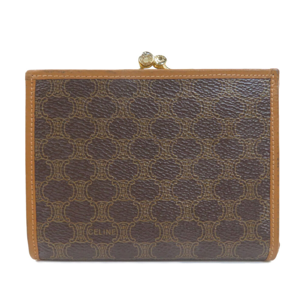 Celine Bifold Wallet Macadam Leather